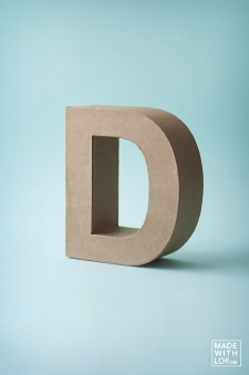 D de cartón kraft