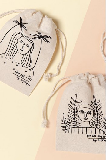 Collar Materia 01 - Blanco y azul