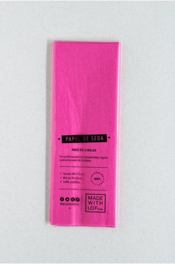 Papel de seda - Rose Vif